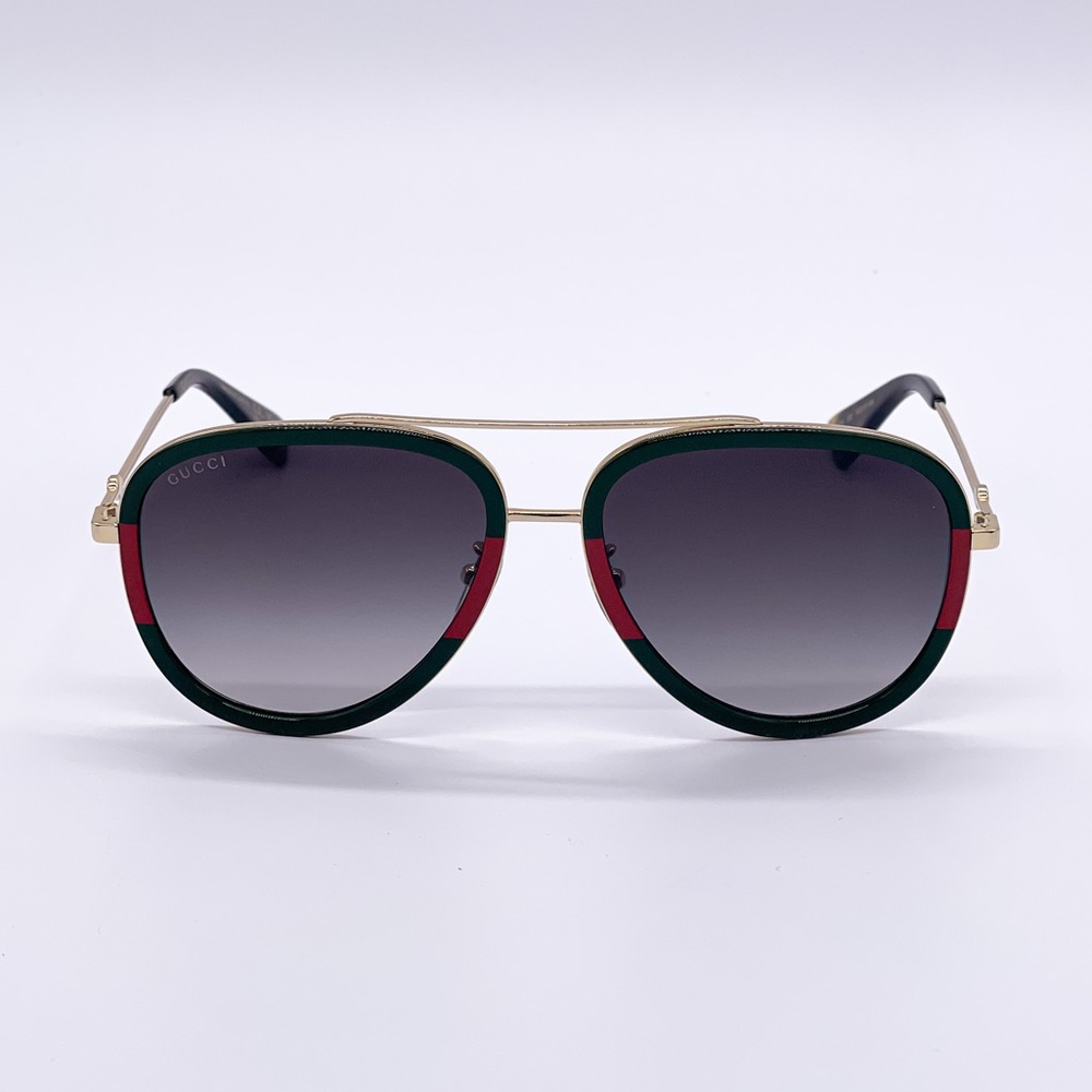 NEW GUCCI GG0062S 003 AVIATOR FRAME SUNGLASSES GUCCI - Picture 7 of 13